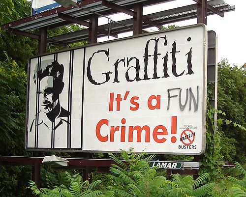 grafitti is a fun crime