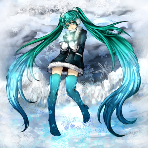 winter miku - by eroji